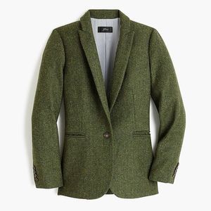 J Crew 6P Parke Blazer in English Wool Green